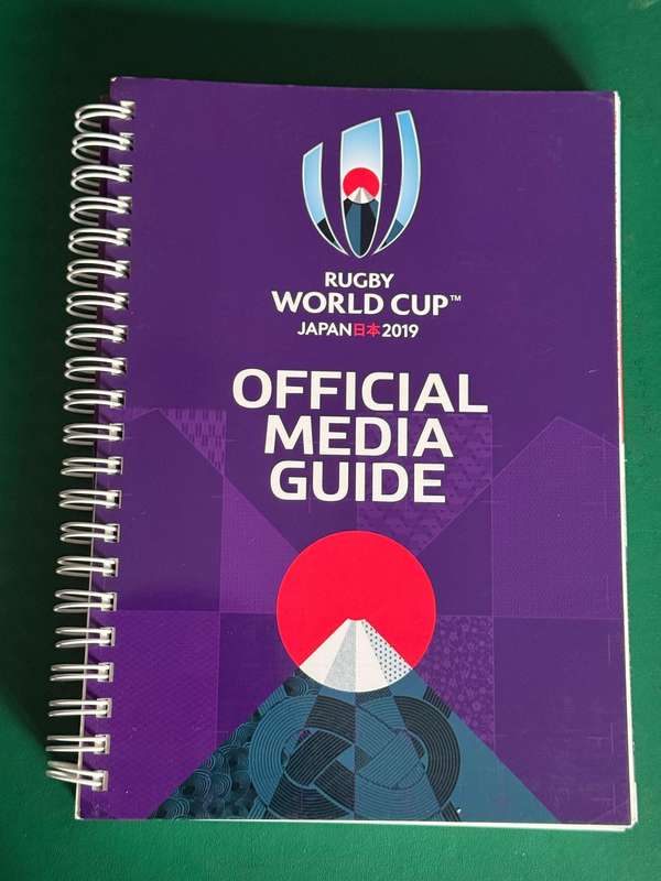 Rugby Book/Media Guide - 2019 Rugby World Cup Official Media Guide (214 pages)