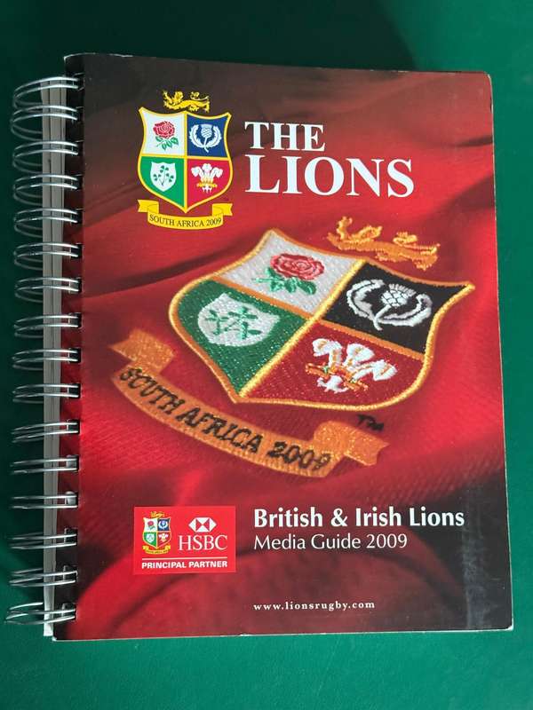 Rugby Book/Media Guide - 2009 British and Irish Lions Tour of South-Africa (194 pages)