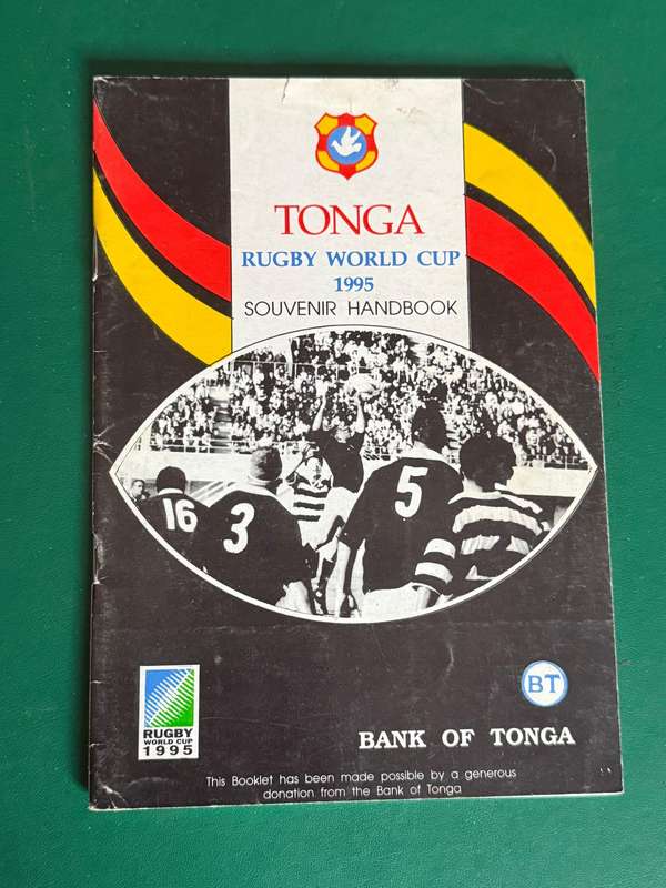 Rugby Book/Souvenir Booklet - Tonga: 1995 Rugby World Cup Souvenir Handbook
