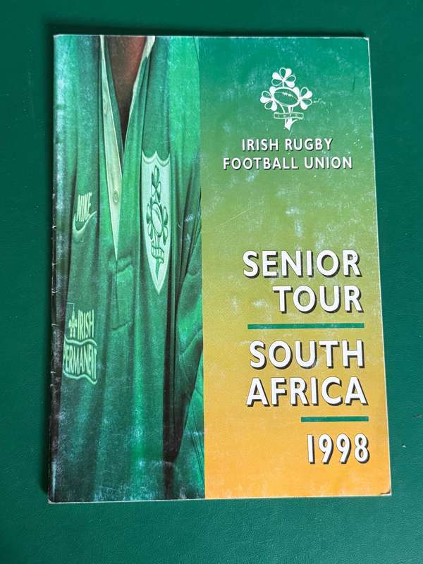 Rugby Book/Media Guide - 1998 Ireland tour of South-Africa