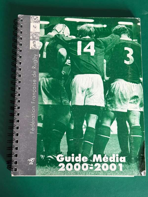 Rugby Book/Media Guide (100 pages) - 2000/2001 French Rugby Federation