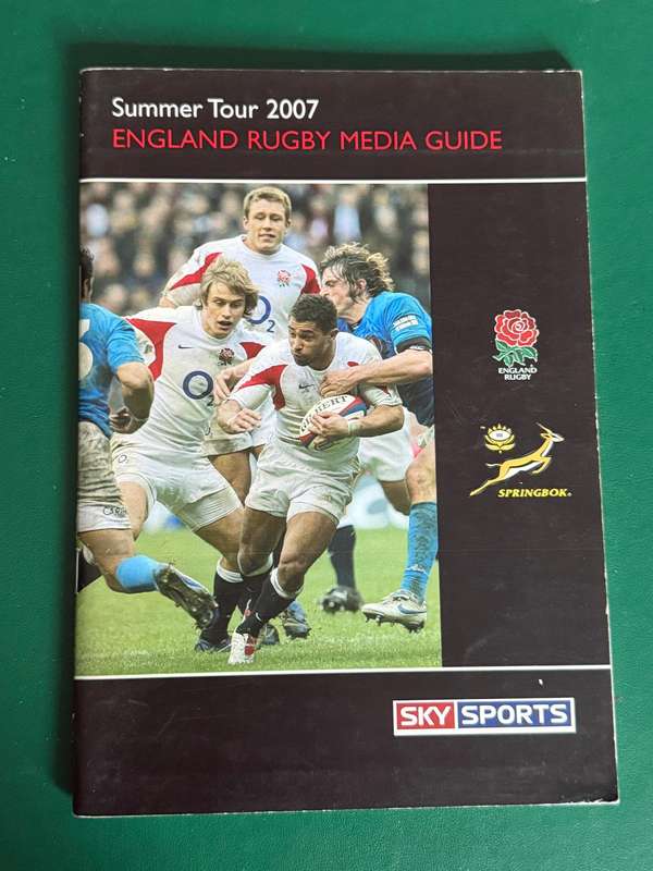 Rugby Book/Media Guide - 2007 England Tour of South-Africa (48 pages)