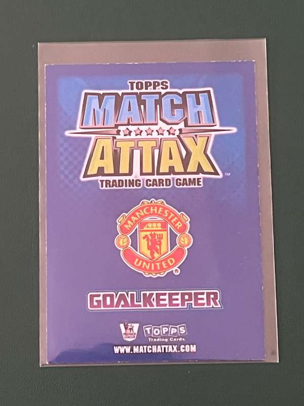 Match Attax Soccer/Football Card - Edwin van der Sar 2008/2009 Premiership Card (Rare Hundred Club)