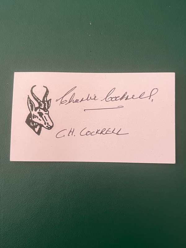 Rugby Signature - Springbok Nr441 Charlie Cockrell