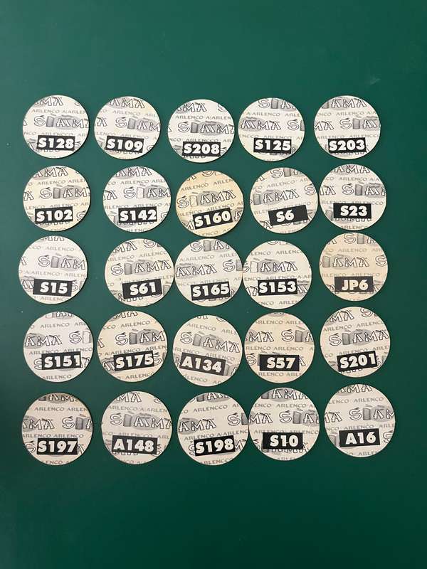 Rugby - 25 * 1995 Arlenco Rugby World Cup Tazos/Slammas