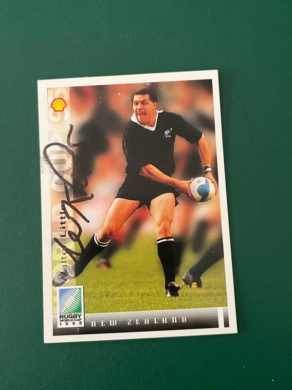 Rugby Card - *SIGNED* Walter Little 1995 Sports Deck Rugby World Cup Card