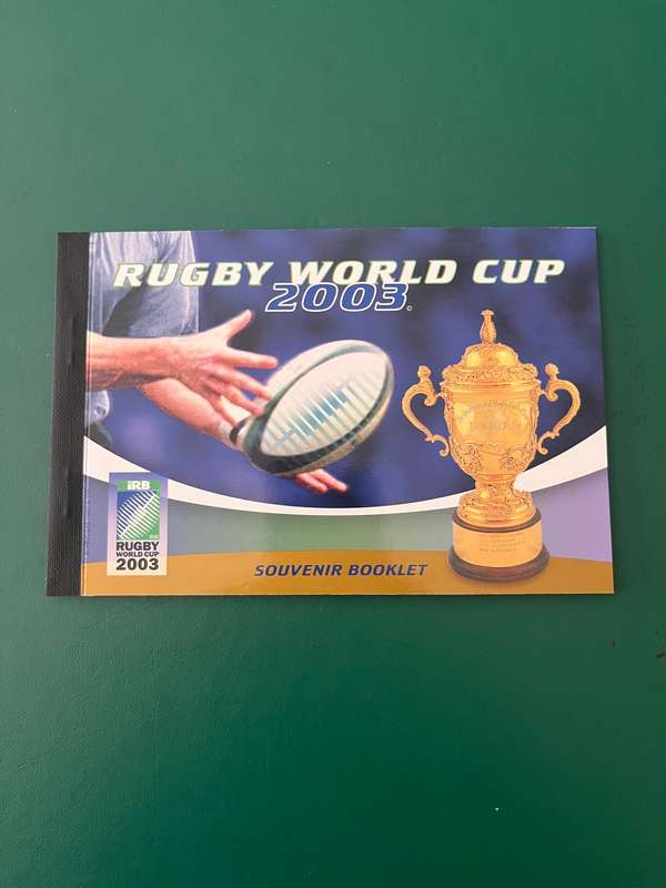 Rugby - 2003 Rugby World Cup Stamp and Postcard Booklet (10 pages) issued by Australia Post