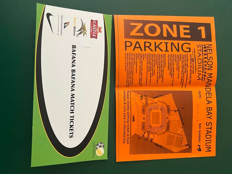 Soccer - South-Africa Bafana Bafana vs Mali 13/10/2019 Match Ticket