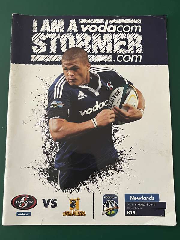 Rugby Programme - Stormers vs Highlanders 06/03/2010