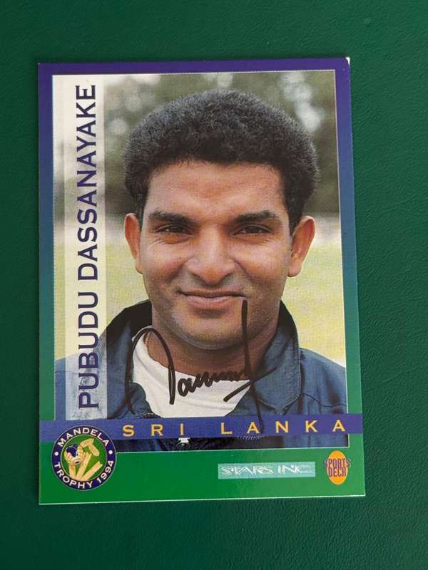 Cricket Card - *SIGNED* Pubudu Dassanayake 1994 Sports Deck Cricket Card
