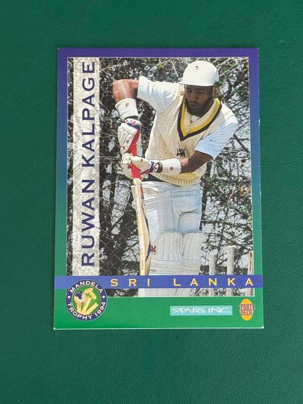 Cricket Card - *SIGNED* Ruwan Kalpage 1994 Sports Deck Cricket Card