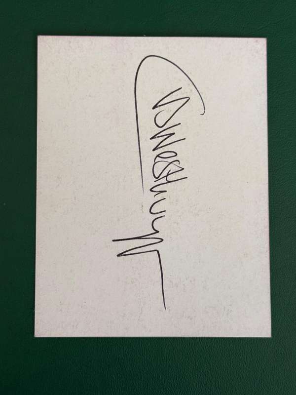Rugby Card - *SIGNED* Clinton van der Westhuizen 2001 Griffons Rugby Card (Rare)