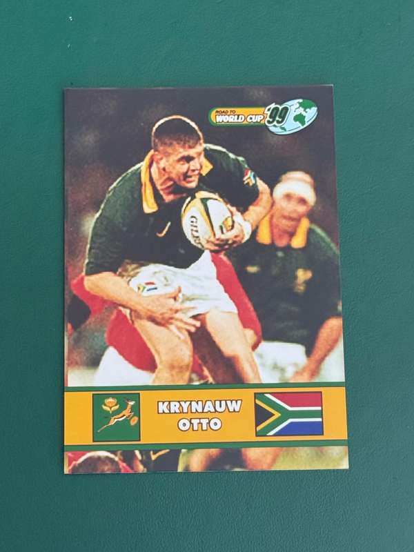 Rugby Card - Krynauw Otto 1999 Sports Deck Road to the World Cup Photocard