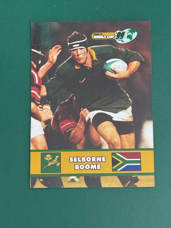 Rugby Card - Selborne Boome 1999 Sports Deck Road to the World Cup Photocard