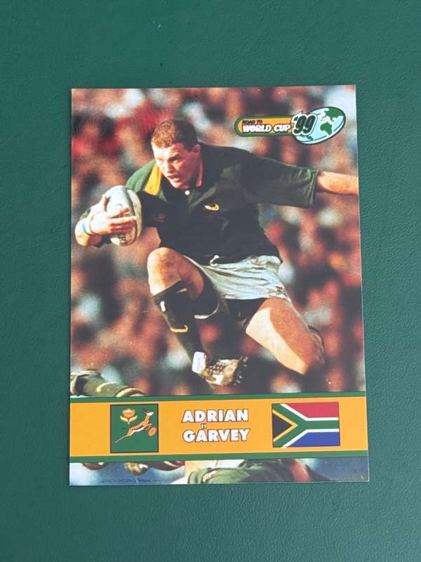 Rugby Card - Adrian Garvey 1999 Sports Deck Road to the World Cup Photocard