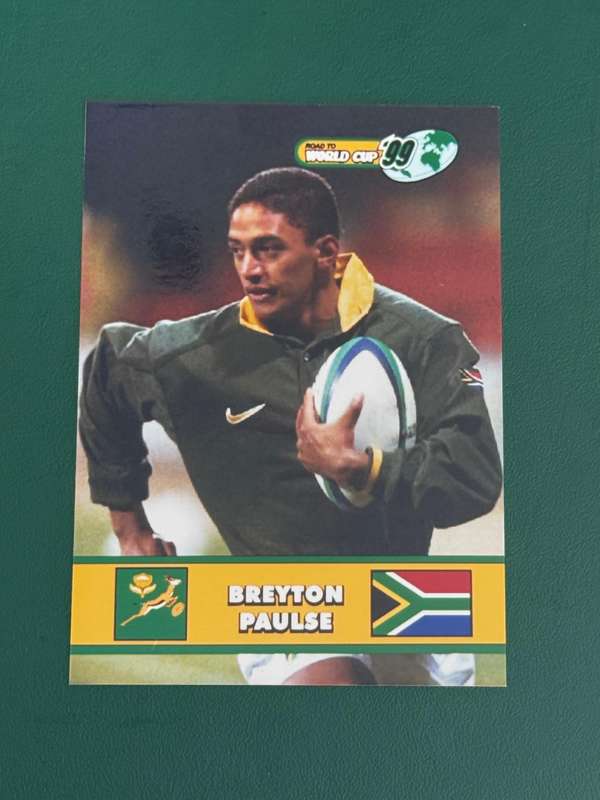 Rugby Card - Breyton Paulse 1999 Sports Deck Road to the World Cup Photocard