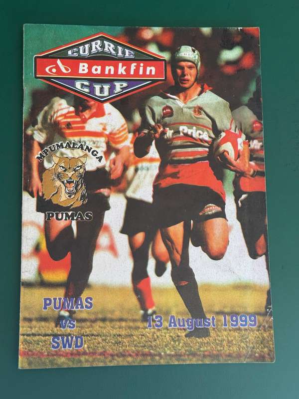 Rugby Programme - Pumas vs South Western Districts 13/08/1999