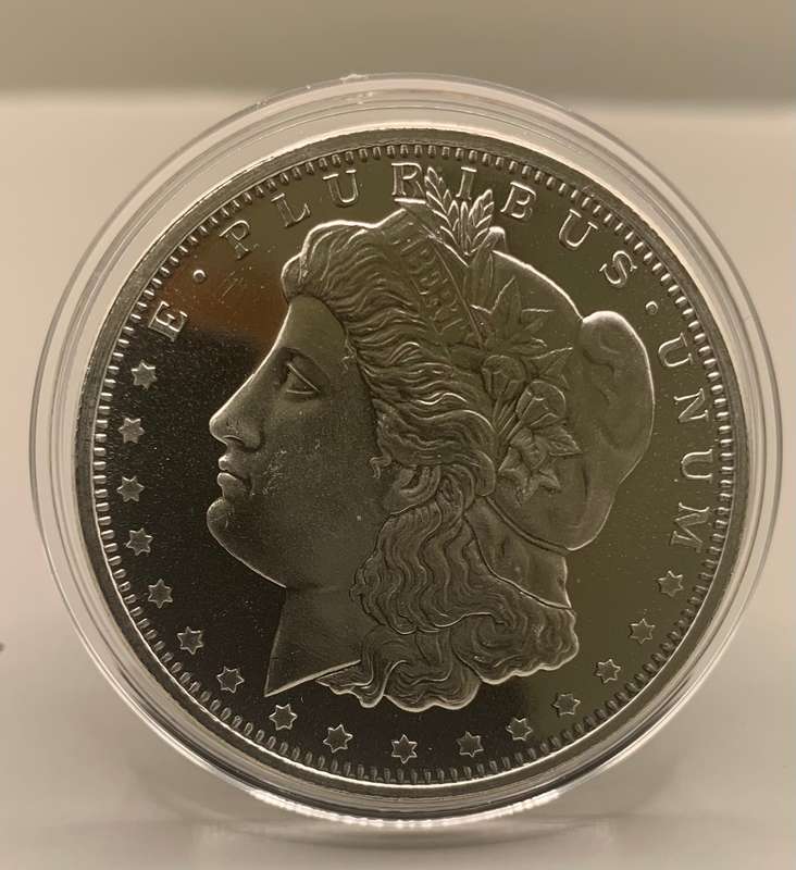 Replica Morgan Dollar in Pure Solid Silver - Very Old American Currency