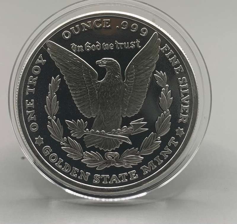 Replica Morgan Dollar in Pure Solid Silver - Very Old American Currency