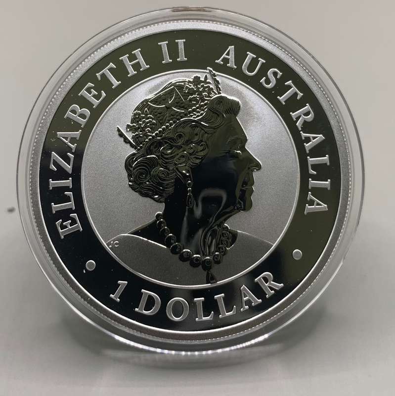 (  ALWAYS COLLECTED  )   2020    AUSTRALIAN      KOALA BEAR    1oz PURE SOLID SILVER    MINT MARKED