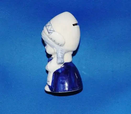 Dutch Porcelain Girl Money saving pot
