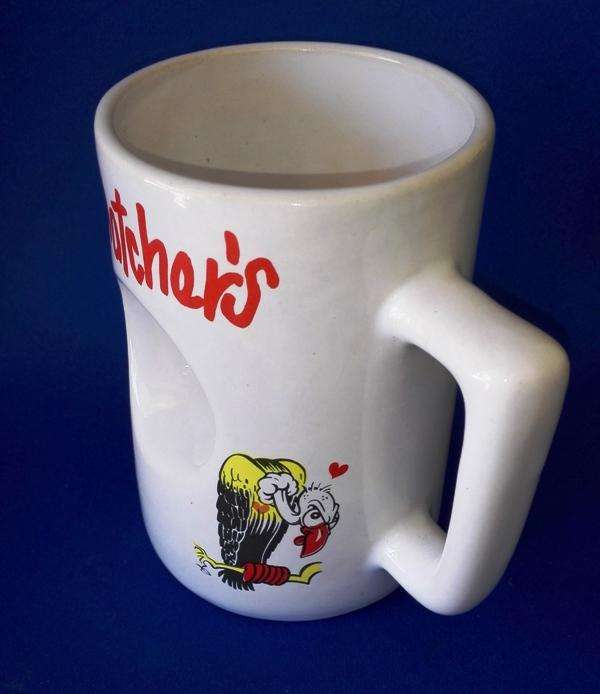 Girl Watcher`s` Novelty Mug with Hole