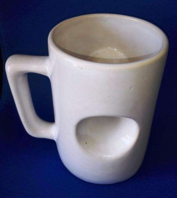 Girl Watcher`s` Novelty Mug with Hole