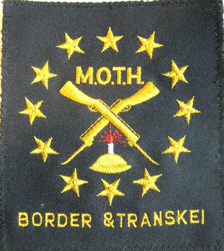 M.O.T.H. BORDER AND TRANSKEI BLAZER BADGE IN UNUSED CONDITION