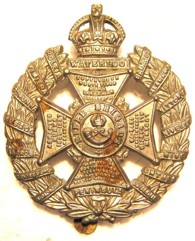 RIFLE BRIGADE CAP BADGE 1910-1937 VERSION IN VERY GOOD CONDITION