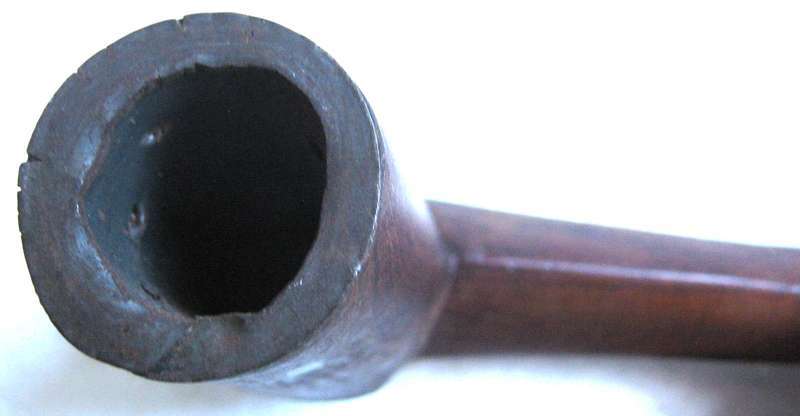 Hand Carved Smoking Pipe "Inqawe" with Bone Mouthpiece 18 cm