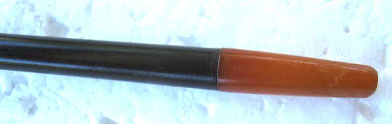 VINTAGE MEERSCHAUM LONG STEM PIPE IN THE SHAPE OF A BOOT IN CASE - 18.5CM LONG, BOWL 4.5 X 3.5 WIDE