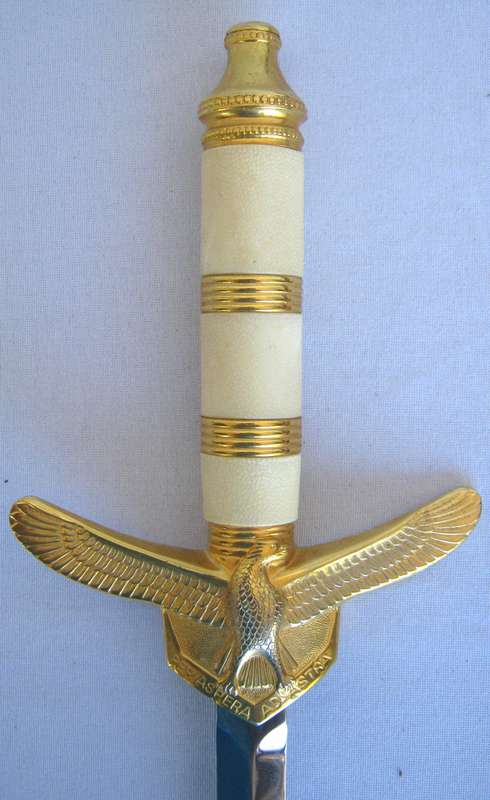 SAAF CEREMONIAL DAGGER WITH BELT, OLD S.A. COAT OF ARMS MADE BY WKC SOLINGEN