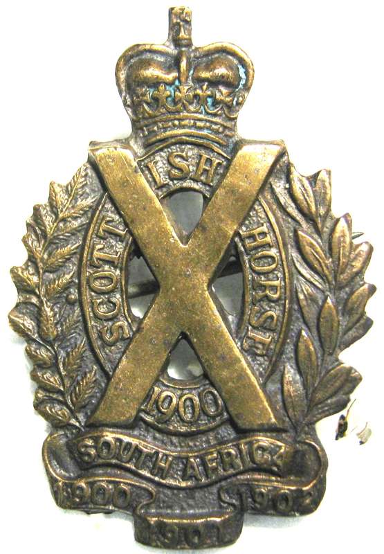 2ND BOER WAR SCOTTISH HORSE, WHICH WAS RAISED IN SOUTH AFRICA, SWEETHEART PIN BADGE, VERY GOOD COND