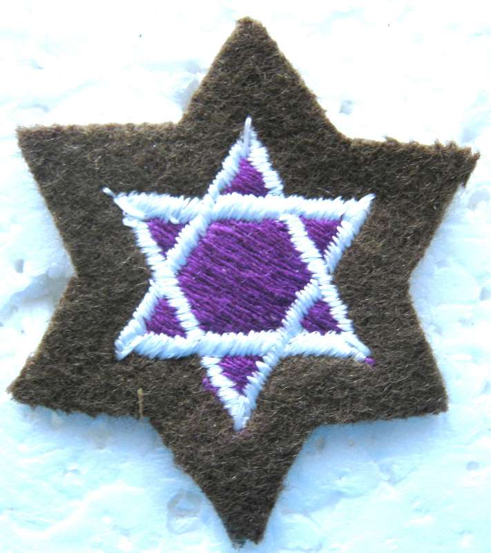 SADF JEWISH CHAPLAIN FIELD DRESS CLOTH BREAST BADGE IN UNUSED CONDITION