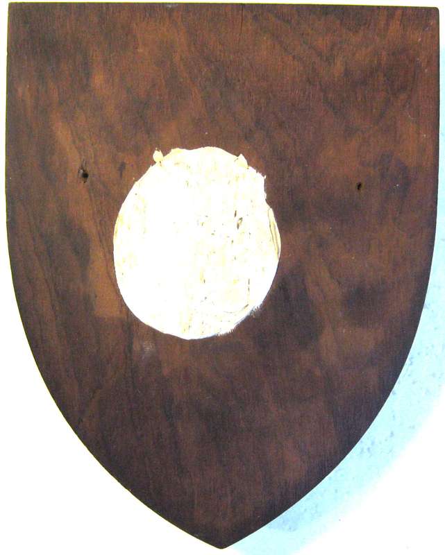 SAAF 30 SQUADRON METAL BADGE ON WOODEN SHIELD 16 X 12 CM IN GOOD USED CONDITION