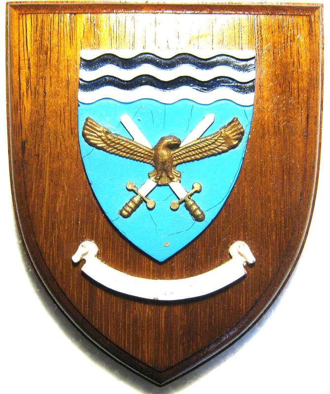 SAAF SOUTHERN AIR COMMAND BADGE ON WOODEN SHIELD IN GOOD CONDITION