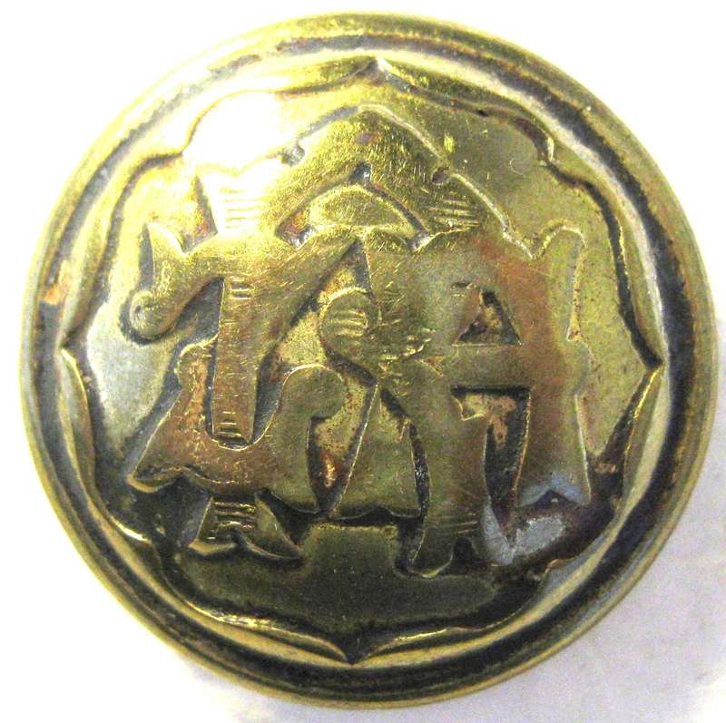 BOER WAR ERA ZAR POLICE BUTTON 24MM WIDE IN GOOD CONDITION