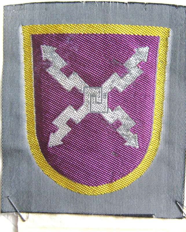 WW2 FINLAND ORIGINAL MILITARY SIGNAL CORPS CLOTH BADGE IN UNUSED CONDITION