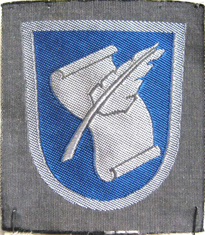 WW2 FINLAND ORIGINAL MILITARY CLERK/ECONOMIST CLOTH BADGE IN UNUSED CONDITION