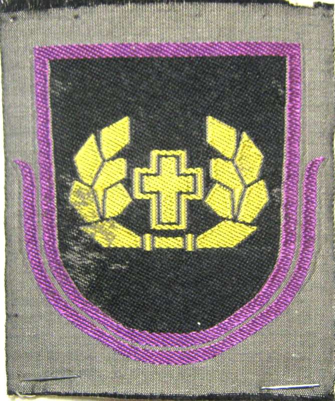 WW2 FINLAND ORIGINAL MILITARY CHAPLAIN CLOTH BADGE IN UNUSED CONDITION
