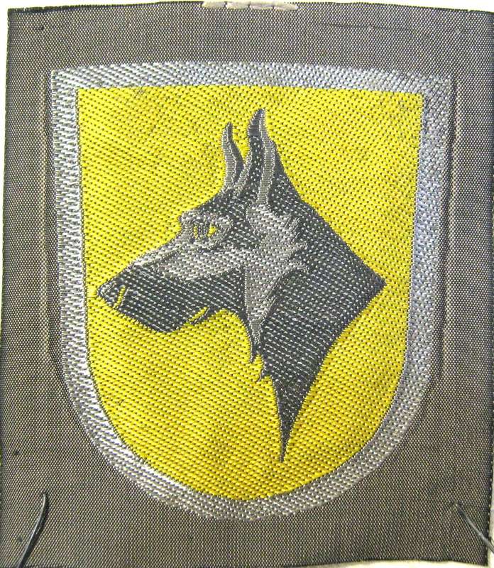 WW2 FINLAND ORIGINAL MILITARY DOG UNIT CLOTH BADGE IN UNUSED CONDITION