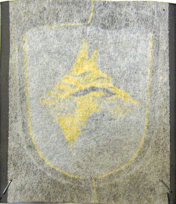 WW2 FINLAND ORIGINAL MILITARY DOG UNIT CLOTH BADGE IN UNUSED CONDITION