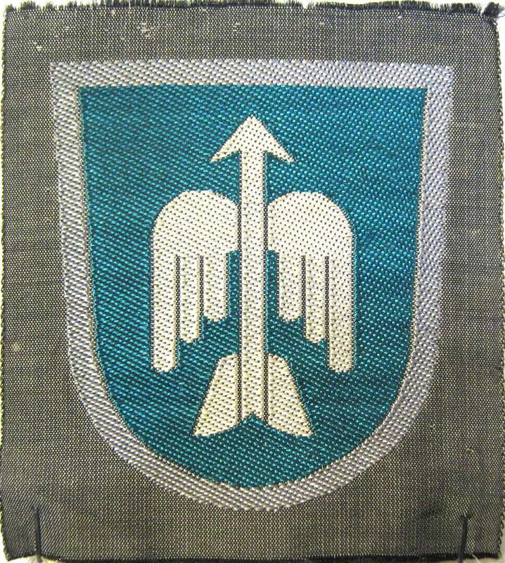 WW2 FINLAND ORIGINAL MILITARY ANTI AIRCRAFT CLOTH BADGE IN UNUSED CONDITION