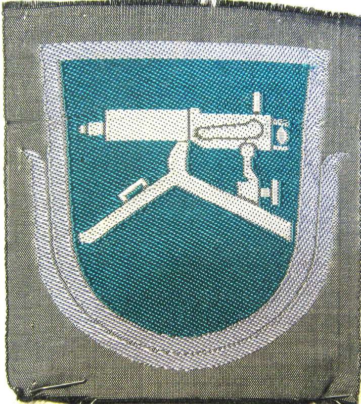 WW2 FINLAND ORIGINAL MILITARY HEAVY MACHINE GUNNER CLOTH BADGE IN UNUSED CONDITION