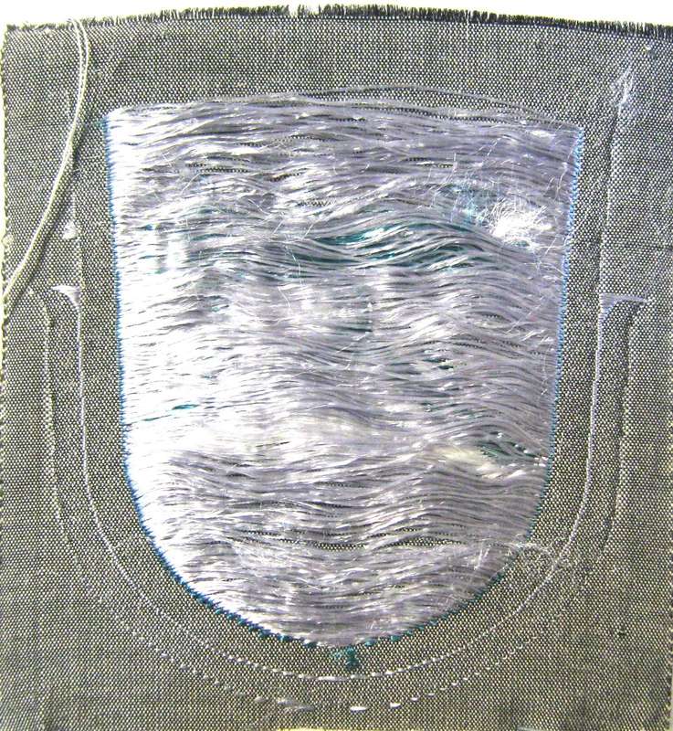 WW2 FINLAND ORIGINAL MILITARY HEAVY MACHINE GUNNER CLOTH BADGE IN UNUSED CONDITION
