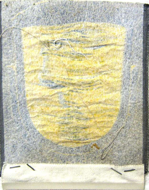 WW2 FINLAND ORIGINAL MILITARY ANTI ABC WEAPONS CLOTH BADGE IN UNUSED CONDITION