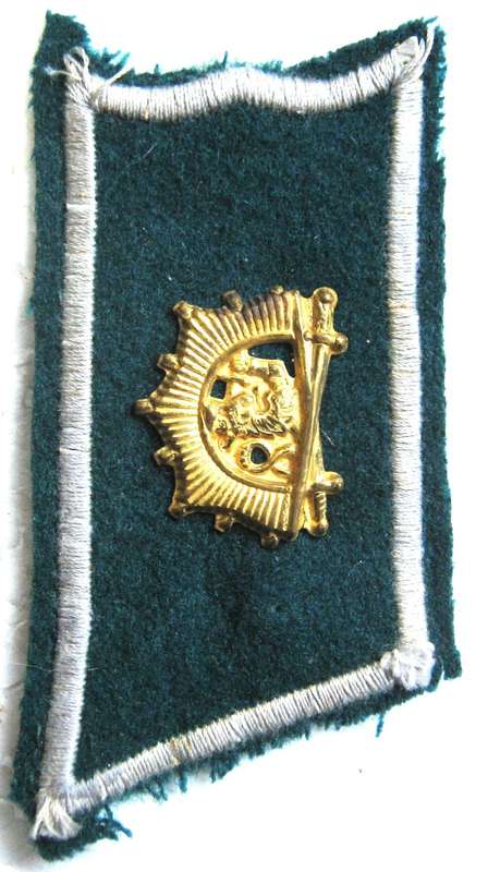 WW2 FINLAND ORIGINAL CADET OFFICERS  COLLAR PATCH IN UNUSED CONDITION