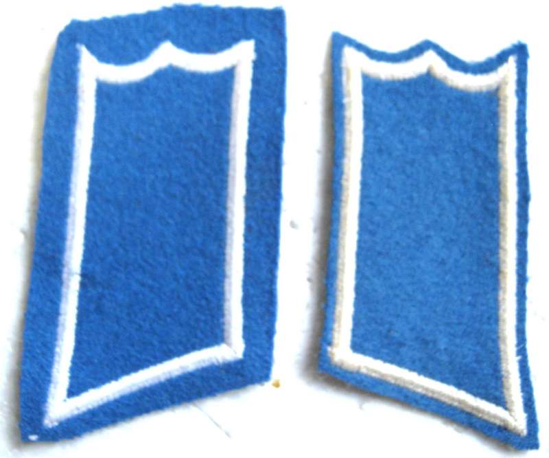 WW2 FINLAND ORIGINAL PAIR MAINTENANCE, PRIVATE  COLLAR PATCHES IN UNUSED CONDITION