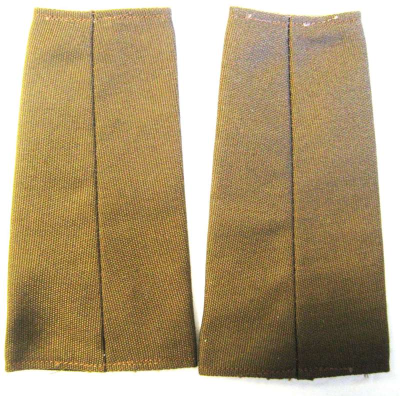 S.W.A.T.F. PAIR OF SECOND LIEUTENANT'S NUTRIA SLIP ON RANKS IN VERY GOOD CONDITION