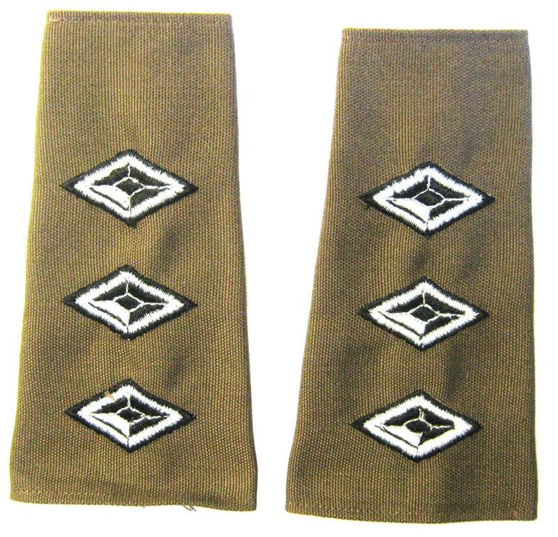 S.W.A.T.F. PAIR OF CAPTAIN'S NUTRIA SLIP ON RANKS IN VERY GOOD CONDITION